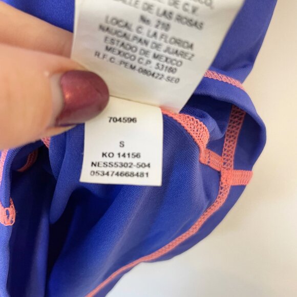 Nike Blue Short Sleeve Full Zip Hydro Rash Guard Top S Women’s Activewear - Picture 7 of 10